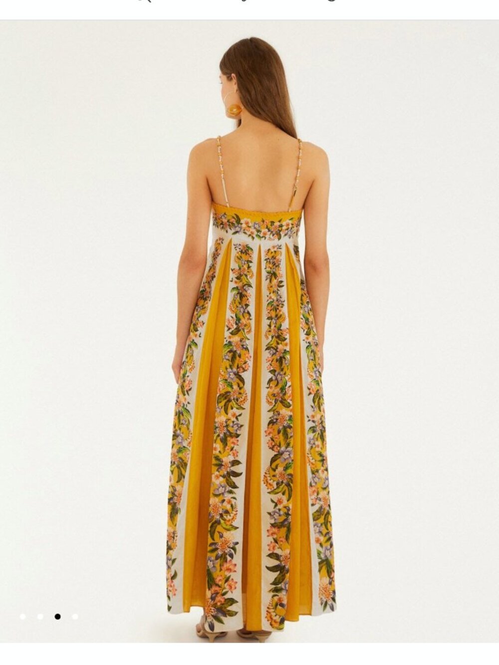 New Farm Rio Sand Hilo Sleeveless A-Line Maxi Dress by Anthropologie - Picture 6 of 8